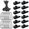 36pcs Planenclips Zelt Clips, Heavy Duty Zeltplanen-Klemme mit Zelt-Clip, Ball Bungee Schnu und Karabiner Planenklammern für Zelte, Planen, Markisen,Camping im Freien, Wohnwagen, Vordächer