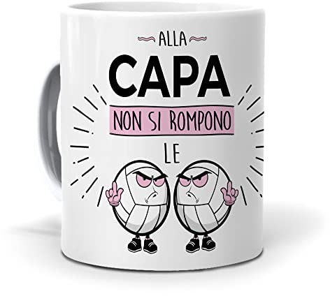 Originale Geschenkidee. Tazza Alla Schicht non si rompono le palle. Keramik 350 ml.