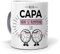 Regalo originale. Idea da regalare. Tazza Alla capa non si rompono le palle. Ceramica 350 ml.