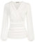 GRACE KARIN Womens Casual V-Neck Long Lantern Sleeves Loose Fit Elegant Tops White 2XL