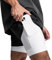 DIOTSR 2-in-1-Laufshorts für Herren, leichte Trainings-Shorts, schnell trocknend, mit Handytasche, Innenfutter in Schwarz und Weiß, Klein