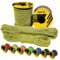 EdcX 3 mm Nylon Paracord 425 (15, 30, 50 and 100m) – 3 mm Type II, 100% Nylon Rope, 3 Strand Rope, 3 mm Nylon Rope in Many Colors (Yellow, 100 m)