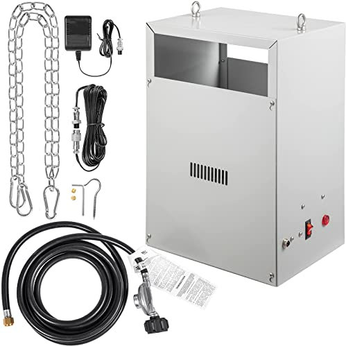 ARWIC 4 CO2-Brenner aus Messing, CO2-Generator für Pflanzen, eingebaute elektronische Zündung, 11178 BTU/Hr Flüssigpropan/Erdgas-Kohlendioxid-Generator, für Gewächshaus-Hydrokultur auf d LP