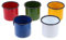 BESTonZON 5 Pièces Tasse Émaillée Café Concentré Tasse Deau Tasse En Émail Tasse De Camping En Plein Air Plats En Céramique Gobelets De Camp Verre à Cocktail Voyage Extérieur Tasse