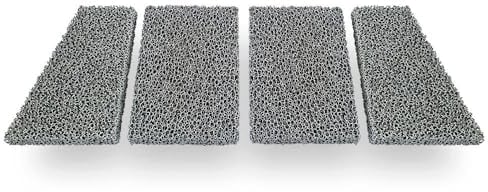 Feuerfest 123 - Feinstaubfilter Kaminofen 547x213x25 mm, Kompatibel mit Hark, 4-teilig, Feinstaub Rußfilter zum nachrüsten Kamine & Öfen, hitzebeständig bis 1.650 °C