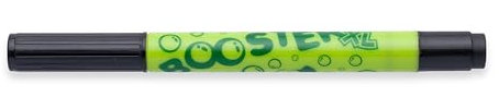 JOLLY Booster XL, 12 Stifte, Schwarz, nachfüllbare und ungiftige Fasermaler, für Kleinkinder ab 3 Jahren, auswaschbare Tinte, Spitzen austauschbar, Spitze unversenkbar