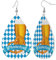 Leder Modische Wassertropfen Ohrringe Bier Mit Brezel Frauen Anhänger Ohrringe Mädchen Teardrop Ohrringe Schmuck Geschenke Für Geburtstage Hochzeit Party, Einheitsgröße, Leder
