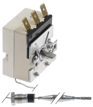 Thermostat, 30° bis 90° verstellbar, ideal für Warmtische, Wasser- oder Milchheizungen
