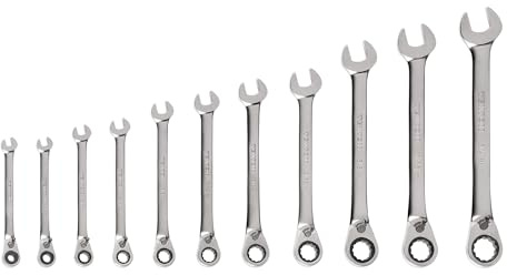 TEKTON Reversible Ratcheting Combination Wrench Set, 11-Piece | WRC94000