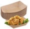 50 bandejas desechables 18 x 12,5 cm Bandejas Carton cuencos desechables platos de papel para aperitivos contenedores de alimentos bandejas desechables para servir patatas fritas, cajas de picnic