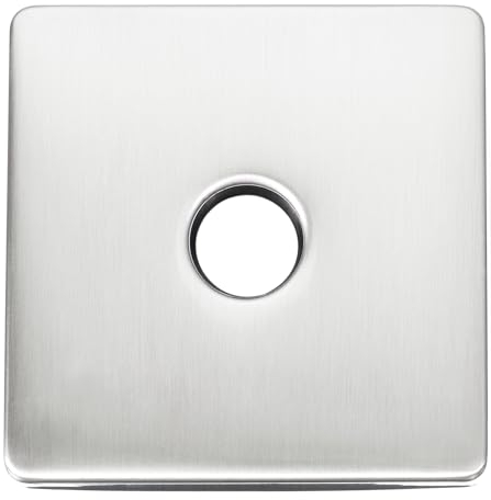 sourcing map Square Shower Arm Flange, 3.5 Stainless Steel Escutcheon Plate for Covering Gaps Holes, Fits All Standard Diameter Pipe, Brushed Silver
