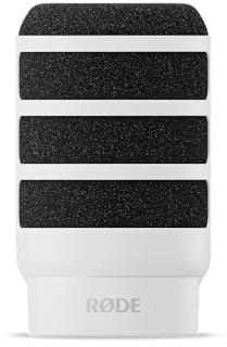 RØDE WS14 Premium Pop Filter per PodMic e PodMic USB (Bianco)