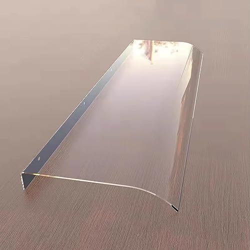 Fenster-Regenschutz im modernen Stil, transparente Türvordach-Markise, Veranda-Markisenschutz, UV-Schutz-Dachüberdachungen, 3,5 mm Dicke Polycarbonat-Abdeckung, für Hausfassaden (40 x 90 cm/