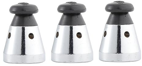 FUNOMOCYA 3 Stück Schnellkochtopf-überdruckventil Passender Messbecherventil-ersatz Schwimmer Und Dichtungsring Für Schnellkochtöpfe 80 Kpa Schwarz