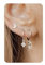 BodyBonita 3 Paar Ohrringe Silber 925 Set für Damen 14 Karat Vergoldet Kleine Ohrstecker Silber 925 Set Stapelbar Zirkonia Ohrstecker Creolen Ohrringe Sets für Mehrere Piercings