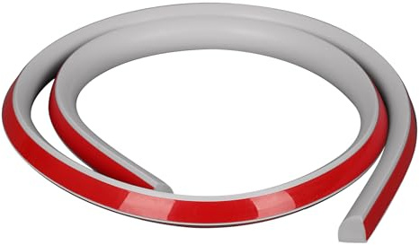 Inscrip Bande décorative flexible en quart de rond, plinthes souples amovibles et à coller, pour les bords des murs, les bords d'armoire, les bords de plafond (gris-3 m)