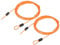 TOP-VIGOR 2Pcs Security Steel Cable, 2.5mm x 2m / 6.56ft Coated Safety Wire Rope Double Loop Flexible Security Cable Lock for Outdoor Travel Luggage Bike, Orange
