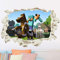 Cartoon Wandaufkleber Kinderzimmer,Videospiel Wandstikcer,Wand Fenster Wandtattoo,Cartoon Wandsticker,Kinderzimmer Schlafzimmer Wanddekoration,Wandsticker für Kinderzimmer