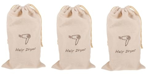 FRCOLOR 3 Teilige Haartrocknertasche Für Den Kopf Reisetasche Seesack Kordelzugtasche Gepäck Auto Glätteisenmatte Mini Haartrockner Haartrocknerständer Friseur Set Tasche