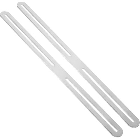 UPKOCH 2 Stück Verstellbare Halterung für Zaun oder Briefkasten Flache Reparaturplatte Benutzerfreundliche Sicher und für Gartenzäune und Tore
