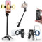 CloudValley Bastone Selfie Magnetico Mini con Treppiede e 2 Luci LED, Cavalletto Smartphone 3 in 1 Portatile con Rotazione 360°, Telecomando Bluetooth per iPhone Android Foto/Video/Vlog