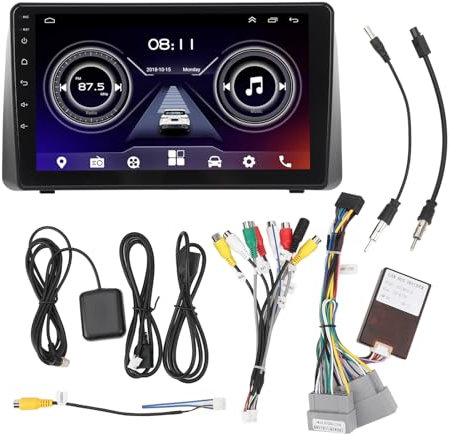 Brilluxa Car Stereo, Touchscreen -Radio kompatibel mit Grand Voyager 2011-2015, Android Auto CarPlay GPS -Navigationssystem 9 Zoll Einheit