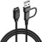 MohLythrix Cavo di ricarica 2 in 1 per Garmin Fenix 6 7 7X 7S 8 E Solar, Forerunner 265 255 245 965 955 165 55, Vivoactive 5 4, Venu 3 SQ, Instinct, Epix Pro, Tactix