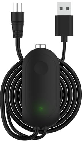 Amplificateur d'antenne TV HD - Amplificateur de signal numérique de 24 dB, élimine l'effet pixel, améliore la qualité des images sur Smart TV, prend en charge VHF/UHF (Noir)