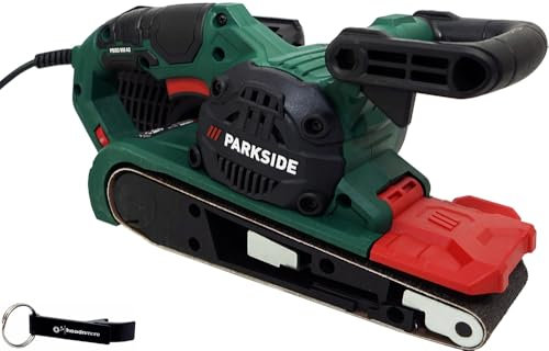 HEADNMORE® Bundle - Ponceuse à bande Parkside® PBSD 900 + porte-clés HEADNMORE®