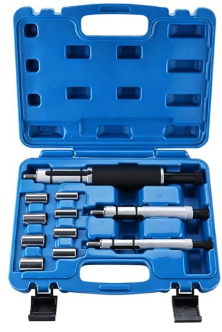 BOOMSTART 11-TLG Kupplungszentrierwerkzeug | Zentrierdorn Set 12–20 mm | Universal Kupplung Zentrierwerkzeug mit 3 Spreizdornen & 8 Präzisionsbuchsen für Auto & Transporter