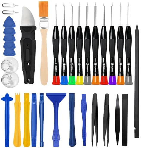 34-in-1 Handy-Reparatur-Werkzeugset, Präzisions-Schraubendreher-Set, Langlebig Reparatur Werkzeug Set, Präzisions-Schraubendreher-Set – geeignet für Laptops, PCs und Tablets