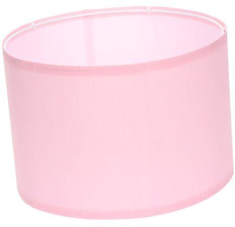 SOPOTUTU Abat Jour Tissu Lin Rose pour Lampe de Bureau Murale et Plafond Remplaçant Artisanal pour Salon et Chambre