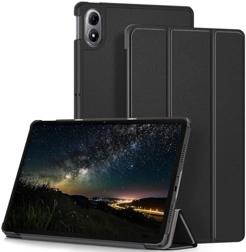 HEISHAYU Hülle für Xiaomi Redmi Pad 2 Pro 12,1 Zoll Tablet 2025,Schutzhülle mit Auto Schlaf/Wach Funktion,Schwarz