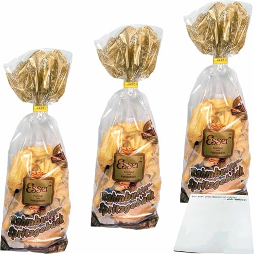 usy Block mit Esser Rahmbutter Spritzgebäck 3er Pack (3x250g Beutel) + usy Block