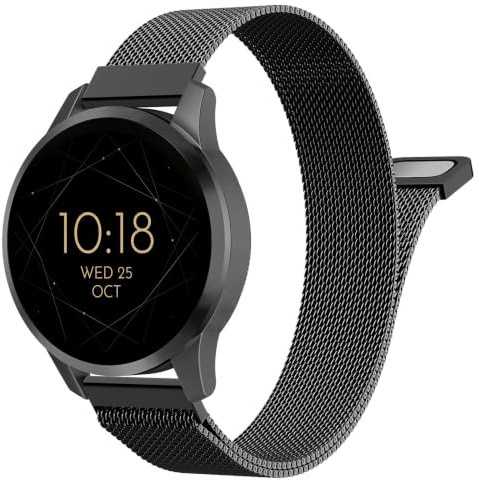 Astorgos 18 mm Metall Armband Kompatibel mit Garmin Venu 3S/4 41 mm/2S