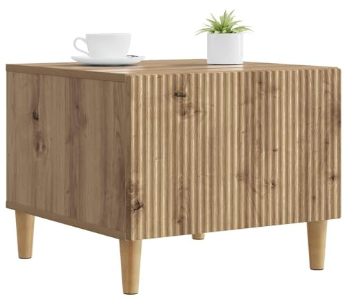 vidaXL Couchtisch Artisan-Eiche 49 x 50 x 40 cm Holzwerkstoff, Couchtisch, platzsparendes Design, rechteckig im Vintage-Stil, aus hochwertigem Holz, ideal für Moderne Wohnungen, praktisch