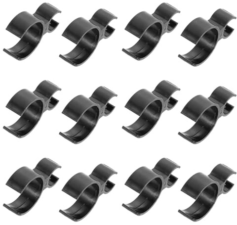10pcs Plastic Cake Candle Clips for Bottle and Candles Black