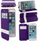ebestStar - Coque Compatible avec iPhone 6 6S Apple Etui Housse PU Cuir Portefeuille Fenêtre Type View, Violet [Appareil: 138.1 x 67 x 6.9mm, 4.7'']