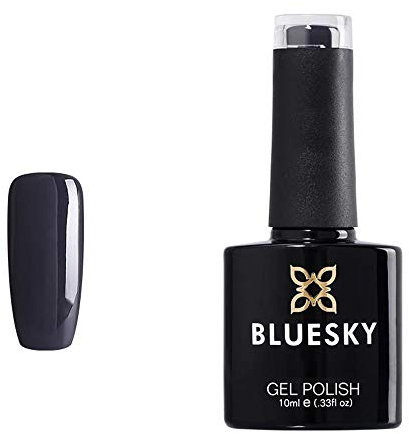 Bluesky Bluesky Gel Polish, Asphalt, 80531, 10 ml, Gel Soak Off Nail Polish, Black, Dark, Deep (curing under UV/LED lamp required) Pack (x)