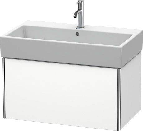 Duravit XSquare Waschtischunterbau wandhängend 78,4X 46,0 cm, 1 Auszug, für Waschtisch Vero Air 235080, Farbe (Front/Korpus): Flannel Grey Hochglanz Lack - XS409508989