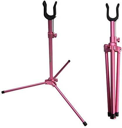 Archery Recurve Bow Stand Fold Aluminum Alloy Bow Holder for Shooting