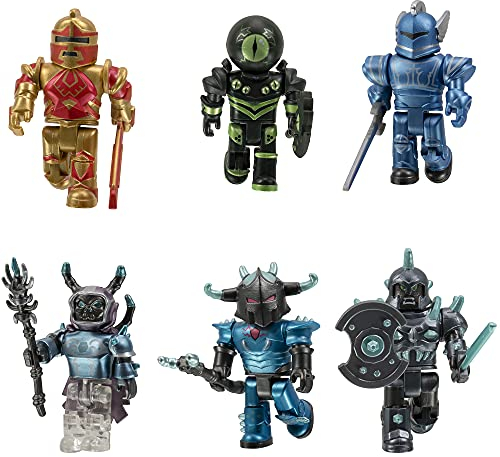 Roblox ROB0526 ROB-Multipack Roblox-15th Anniversary Action Collection Champions of Figuren zum 15. Hochzeitstag, 6 Stück (enthält 2 Exklusive virtuelle Gegenstände), Mehrfarbig