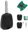 LAKAMODO Clé complète avec électronique à Programmer pour Peugeot 106 206 306 205 405 406 pour Citroen C1 C2 C3 C4 C5 C6 C8 xsara berlingo Jumper Jumpy Picasso Saxo