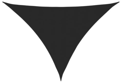 vidaXL Voile de Parasol Voile d'Ombrage Ecran Solaire de Jardin Store de Patio Terrasse Balcon Extérieur Tissu Oxford Triangulaire 3,5x3,5x4,9 m Noir