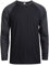 TOP PRO Men's Full Length Sleeve Raglan Cotton Baseball Tee Shirt, Charcoal/Black, Medium