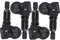 4 x RDKS/TPMS Sensoren – passen für BMW 3 Serie (3er / 3 er Cabriolet / 3 BMW Touring / M3) - Typ [F30 / F31 / F80] - Zeitraum 03/2014 bis 12/2018 - Ein Satz - 4 Sensoren mit Metallventil schwarz
