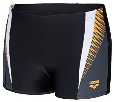 Arena M THREEFOLD Short, Pantaloncino Uomo, Black-Asphalt-White, 56