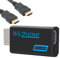 adattatore wii hdmi, Convertitore Da Wii A Hdmi, Adattatore Convertitore Hd 1080p/720p Con Uscita Audio Da 3,5 Mm E Uscita Hdmi + Cavo Hdmi Da 1,5 M Per Monitor Wii, Tv, Proiettore (Nero)