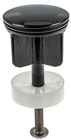 tecuro Universal Excenterstopfen Ablaufstopfen Ø 40 mm, für 1 1/4 Zoll Ablaufventil - Schwarz (RAL 9005)
