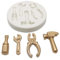 TTOA Tools Fondant Mould Cake Topping Icing Mold Sugar Craft Decorations Hammer Screwdriver